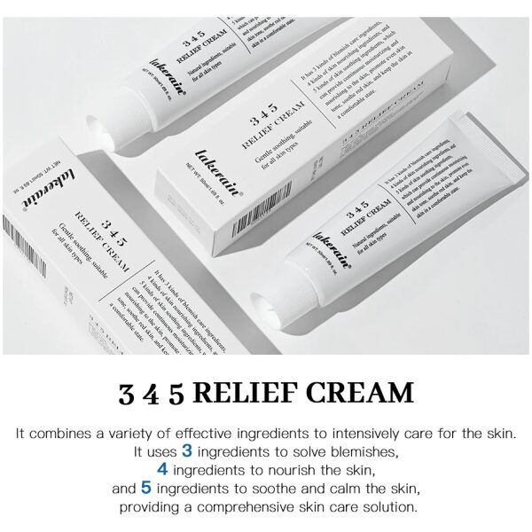 345 Relief Cream Moisturizing Blemishes Nourish The Skin And Provide Soothing Care Resulting In A Well-Rounded Skincare Solution