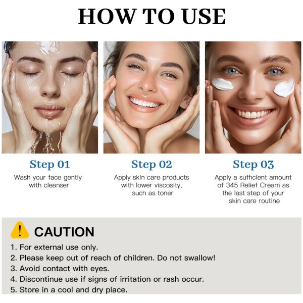 345 Relief Cream Moisturizing Blemishes Nourish The Skin And Provide Soothing Care Resulting In A Well-Rounded Skincare Solution