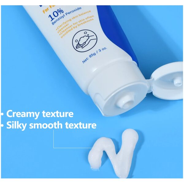 kf-Sbae0d5e2a05341aab0bb551807333b17K Acne Foaming Wash Deep Cleaning Unclogs Pores Prevents Breakouts for Face & Body Moisturizers Reduces Redness Skin Care