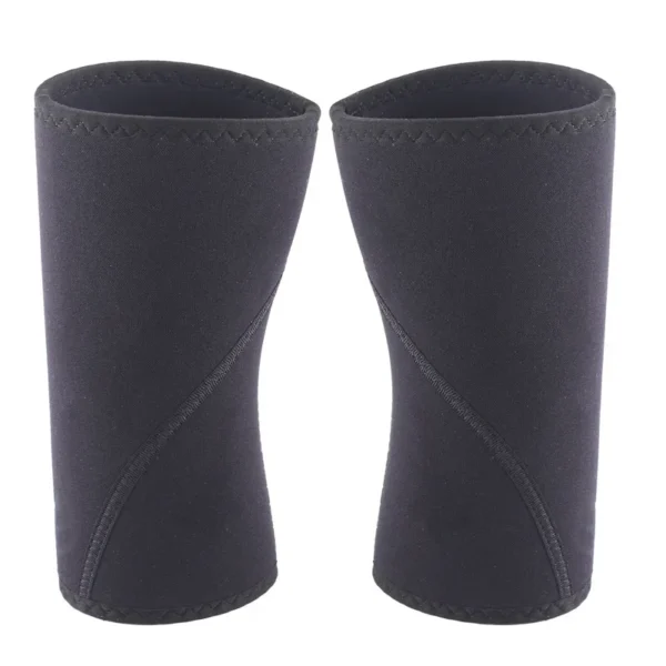 7mm Neoprene Thick Compression Knee Brace Support for Weightlifting, Powerlifting, Squatting Fitness for Women and Men Black