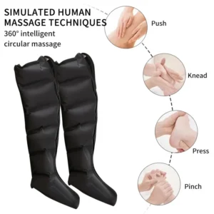 Air Pressure Leg Massager Foot Massage Boots Kneading Squeeze Deep Relaxation Calf With Remote Control