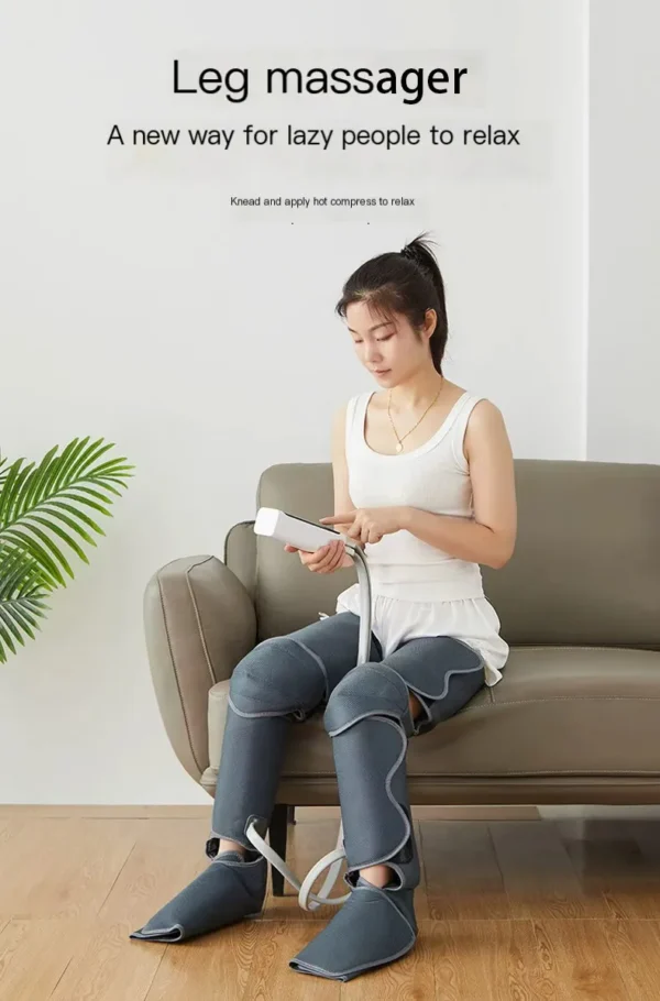 airbag relaxation (1) Electric Foot Air Pressure Circulation Massage Machine Calf Massager Pressotherapy Relieve Leg Muscle Fatigue Blood Circulation - AliExpress