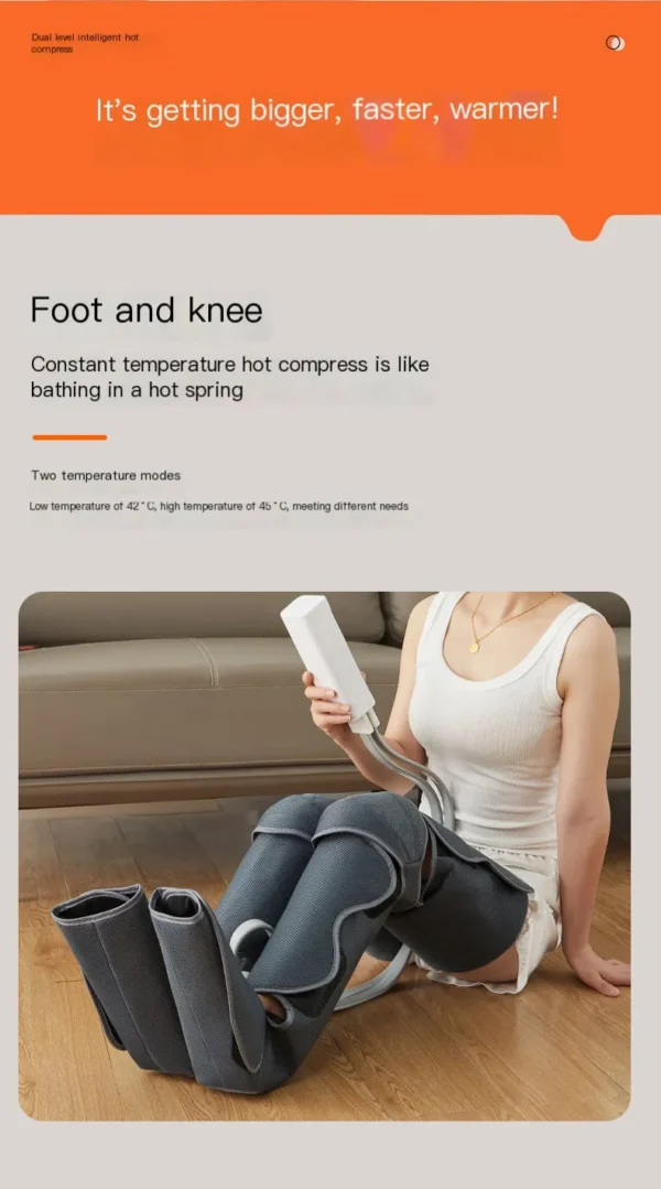 airbag relaxation (6) Electric Foot Air Pressure Circulation Massage Machine Calf Massager Pressotherapy Relieve Leg Muscle Fatigue Blood Circulation - AliExpress