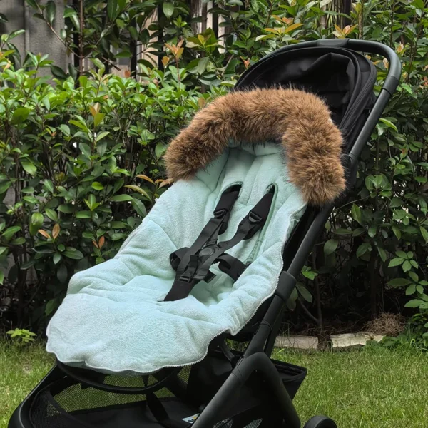 Baby Bag For Stroller Thickness 92Cm Windproof And Waterproof Removable Fur Collar Winter 0-2Y Baby Stroller Accessories
