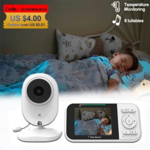 2.8 Inch Video Baby Monitor Night Vision Security Cam 2.4G Mother Kid 2 Way Audio Talk Video Surveillance Cam With Temperature