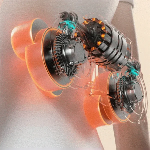 Okayso A86I-Lumbar Traction Massager Waist Masajeador Adjustable Vibration Back Waist Spine Support Back Massage