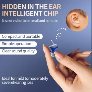 Best Ear Rechargeable Hearing Aid for Deafness Elderly Micro Wireless Mini Size Invisible Hearing Aid Ear Sound Amplifier