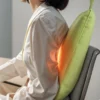 3D Kneading Heat Therapy Lumbar Back Massage Cushion–Antibacterial Fabric,Large Battery Portable Spine&Shoulder Pain Relief