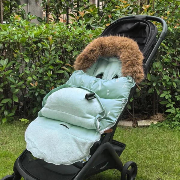 Baby Bag For Stroller Thickness 92Cm Windproof And Waterproof Removable Fur Collar Winter 0-2Y Baby Stroller Accessories