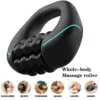 Wireless Rechargeable Rolling Knock Massager for Full Body Deep Tissue Muscle Relief 3 Speed Rotation Powerful Pain Relief