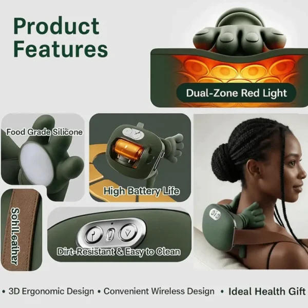 kf-Sa6fddd7049be4214b1df94222917149am Electric Neck Shoulder Massager Wireless Shoulder Back Kneading Deep Tissue Massage Heated Neck masajeador Relax Pain Relief