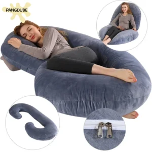 PANGDUBE 2.4KG~3KG Cotton Pregnancy Pillow for Pregnant Women C-shaped Sleeping Body Pillow Care for Pregnancy Nursing Cushion