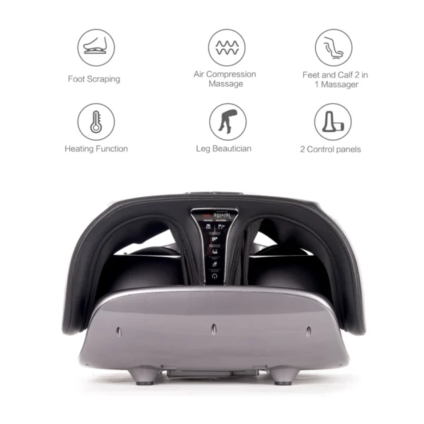 STLFDarius Adjustable Intensity Foot and Leg Massager with Heat Function for Optimal Comfort