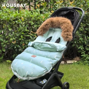 Baby Bag For Stroller Thickness 92Cm Windproof And Waterproof Removable Fur Collar Winter 0-2Y Baby Stroller Accessories