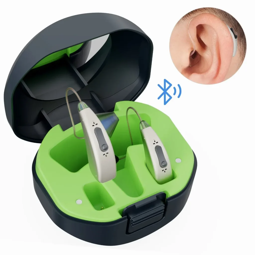 30 channel Mini Rechargeable Hearing Aid Digital BTE Hearing Aids Adjustable Tone Sound Amplifier Portable Deaf Elderly