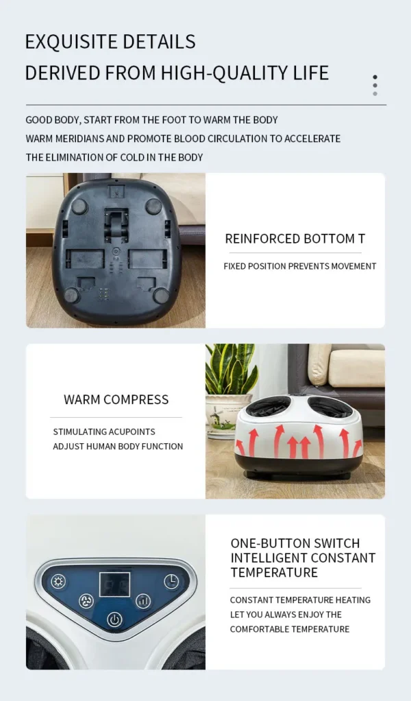 kf-Sd0669d651cd942e2a310ed01d984dba3i 1 piece foot massager, hot compress, foot therapy machine, fully automatic foot massage, kneading, home use, foot massager, gift