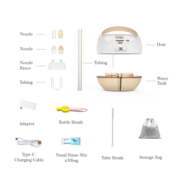 Home Use Health Care Products Silicone Nozzle Syringe Nasal Irrigator Electric Nasal Washer Nose Wash Nasal Irrigator