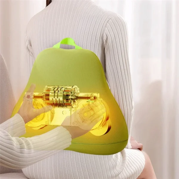 Okayso A86I-Lumbar Traction Massager Waist Masajeador Adjustable Vibration Back Waist Spine Support Back Massage
