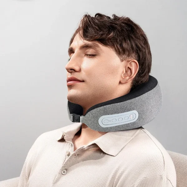 kf-Sda96aea6d29d4a8488da8ca9bbc13dbc3 Smart Library U-Shaped Massage Pillow With Vibration Function For Neck And Head Body Massage Application