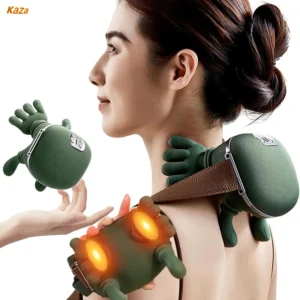 Electric Neck Shoulder Massager Wireless Shoulder Back Kneading Deep Tissue Massage Heated Neck masajeador Relax Pain Relief